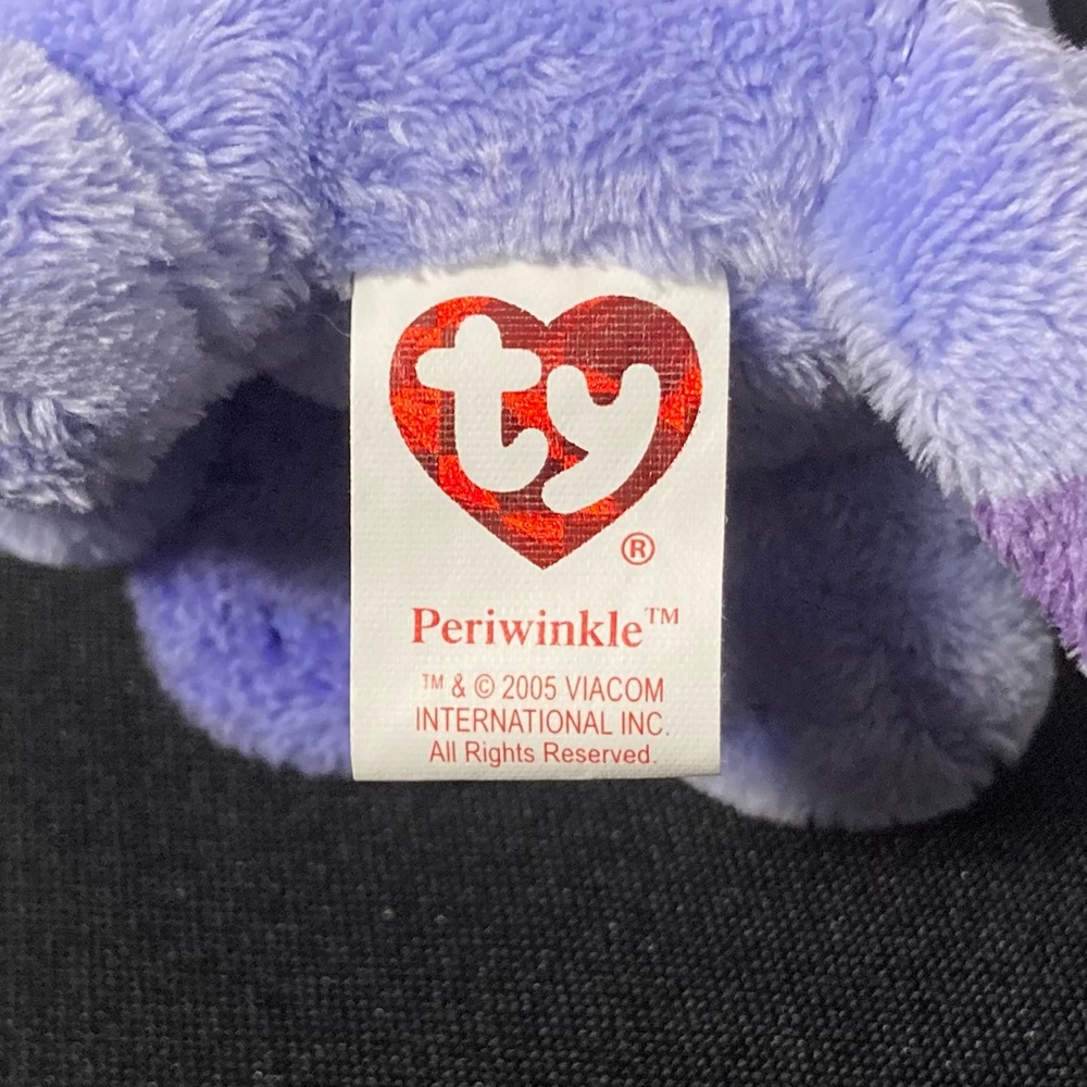 ⭐️ RARE Vintage 2005 Periwinkle The Cat Blue’s Clues Ty Beanie Baby Plush - Picture 10 of 14